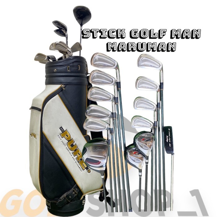 Stick Golf Maruman Oversize Golf Man Set Lengkap + Bag Golf Second Original