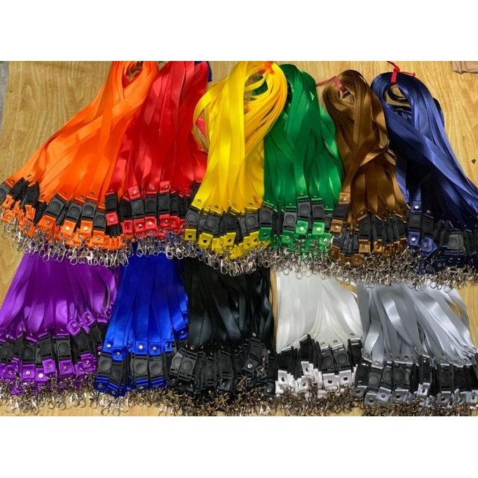 

Tali Id card lanyard/nametag polosan 2cm isi 50 pcs