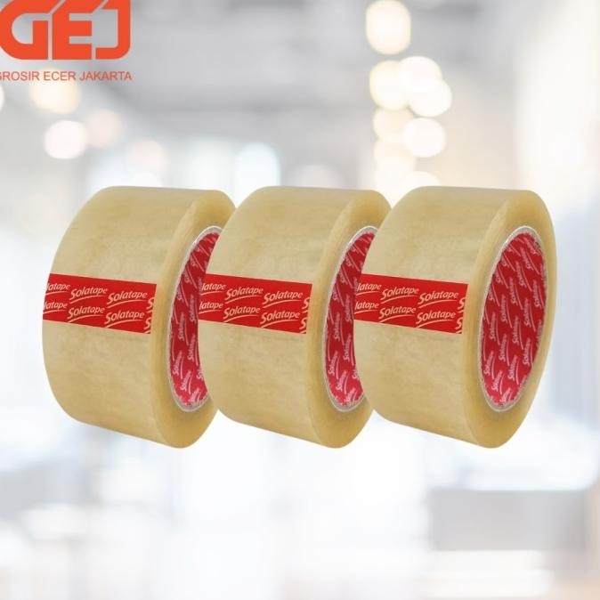 

1 DUS - LAKBAN COKLAT/ BENING SOLATAPE - 2"INCH (45mm) x 100yard