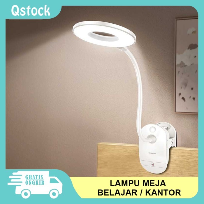 Lampu Meja Belajar LED Jepit/Lampu Belajar Charge USB/Lampu Meja LED