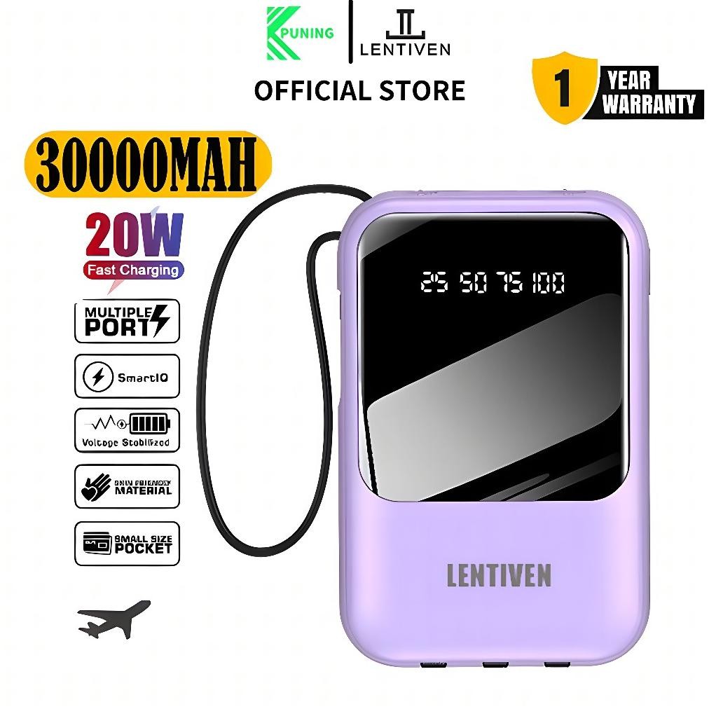 Powerbank Fast Charging 30000 Mah Mini With 4 Usb Fast Charging Bh31 Powerbank Murah Wireless
