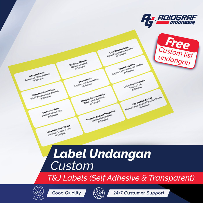 

Print / Cetak Stiker Label Undangan 103