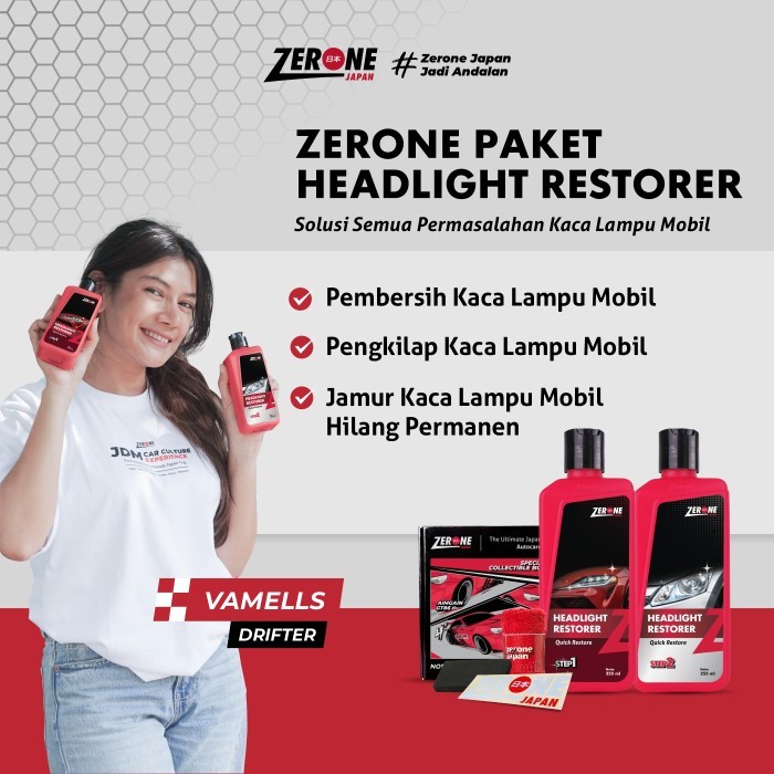 Zerone Headlight Restorer ( Pengkilap Lampu Mobil ) Diskon