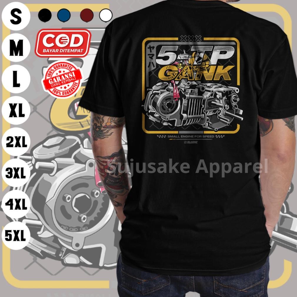 Baju Kaos Atasan 5Tp Gank Yamaha Jupiter Z Vega R New Menolak Punah Pria Distro Original Murah Keren