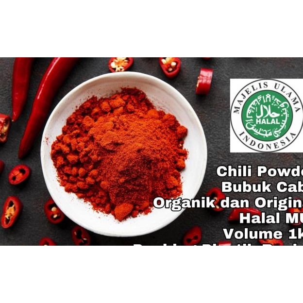 

Chili Powder 1Kg Bubuk Cabe Halus Organik Halal