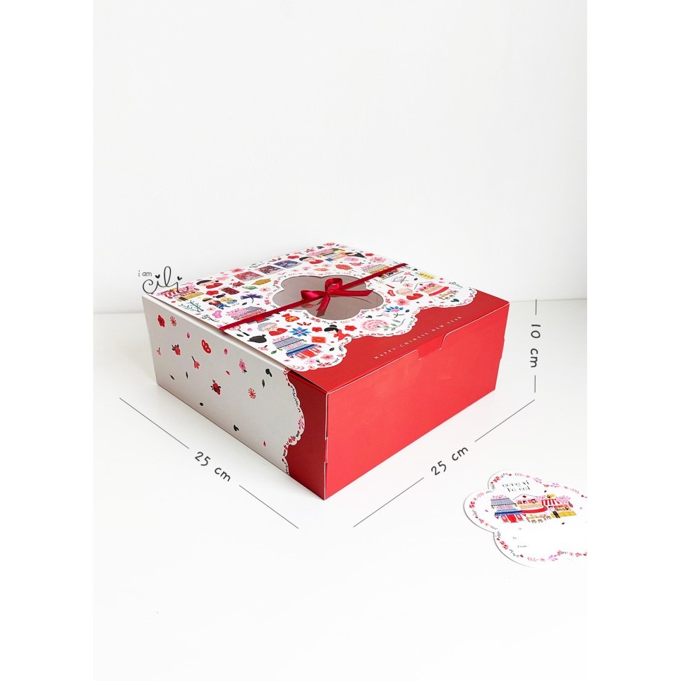 

(Box 25 X 25 X 10 Cm Imlek)Kotak Kue Bolu Lapis Legit Sincia (Isi10) Terlaris