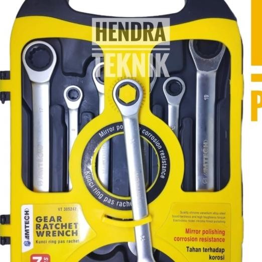 Kunci Ring Pas Rachet Set Kunci Ring Pas 8 - 19Mm Kunci Kombinasi Krek