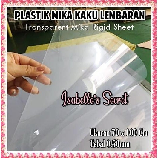 

;&;&;&;&] Mika Bening Transparan Sampul Agenda / Kotak Souvenir 70x100 cm 0.50mm