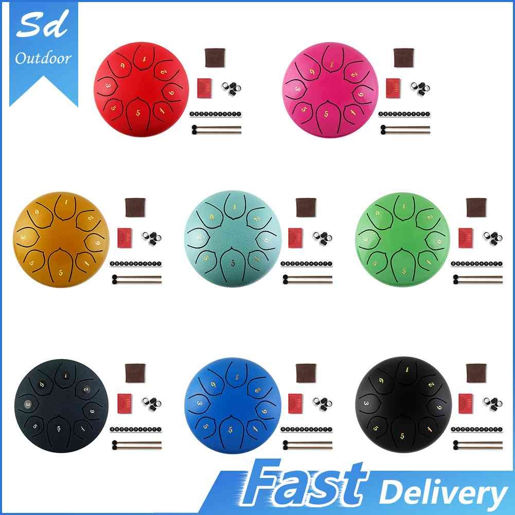 

SWEED 【BARU】 Stiker Stik Drum Tangki Tangan Panci Tangan Catatan Lagu 8/11 Drum Lidah 6 Inci untuk Alat Musik Pemula |A0C34830|