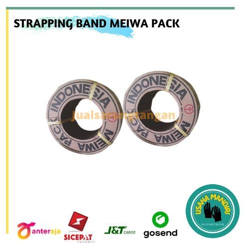 

Tali packing strapping band Meiwa kuning 15 mm