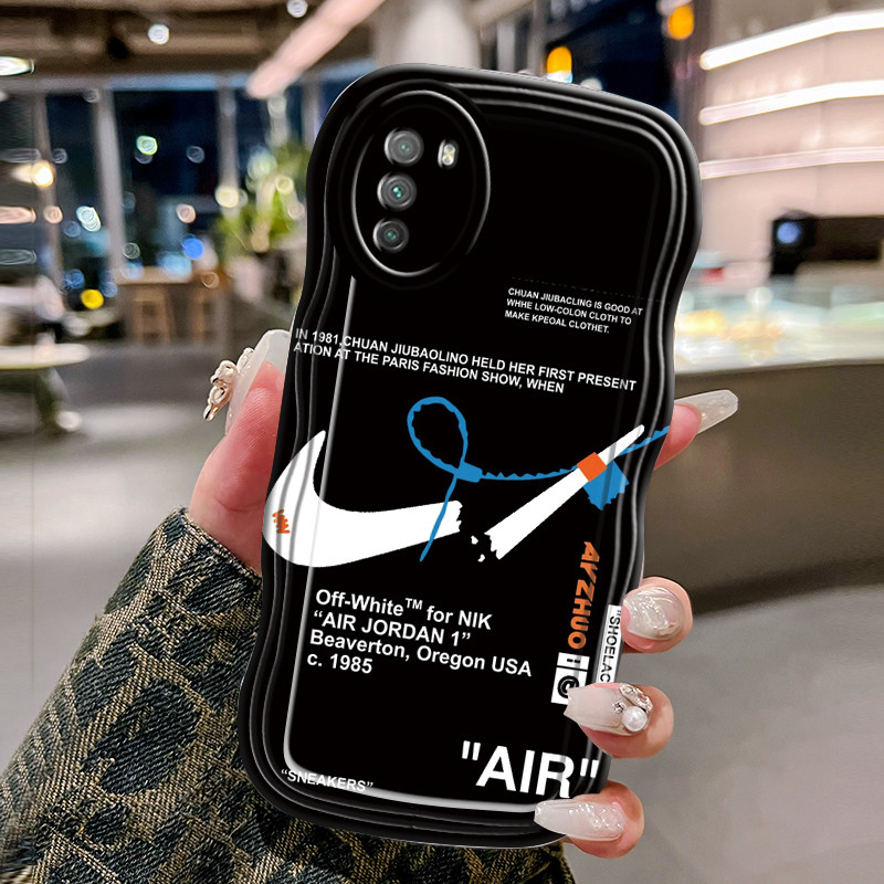 Casing Hp Untuk Xiaomi POCO M3 Case Casing Kesing alur rusak Softcase gelombang transparan yang tren