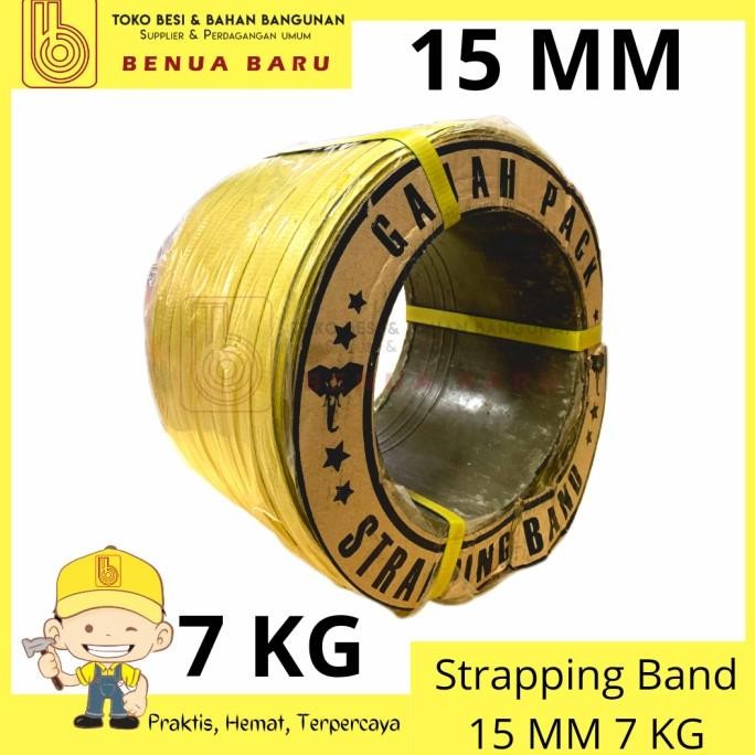 

Plastik Strapping Band 15 MM 7 KG / Tali Packing / Tali Klam Kuning