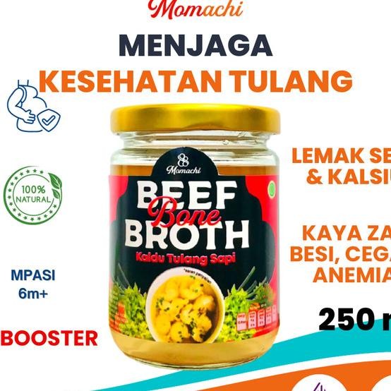 

Momachi Beef Bone Broth 200 Ml / Kaldu Tulang Sapi 200 Ml Jar