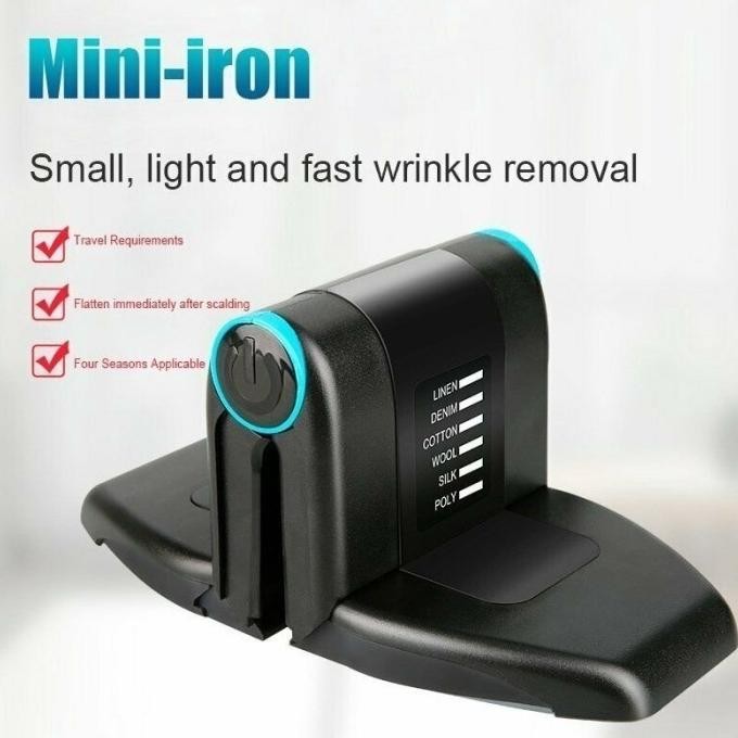 Mesin Setrika Lipat Portable Mini Travel Pakaian Baju Otomatis Bahan Tl