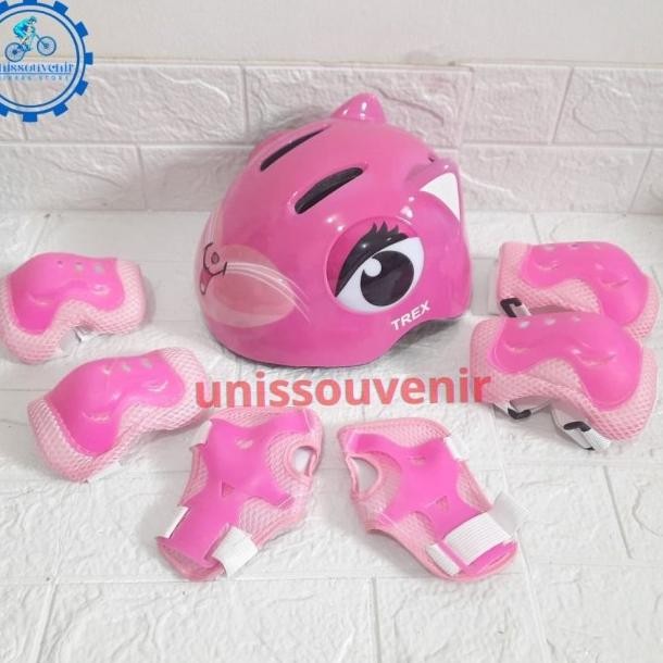 Helm Sepeda Anak/Helm Sepatu Roda Anak Unicorn Adjustable 1 Set Dekker