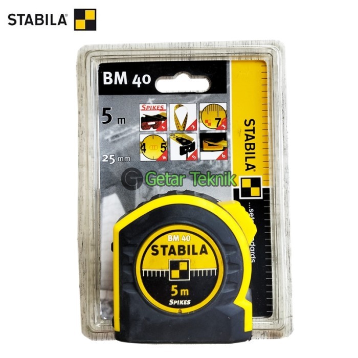 

newgan!! Meteran 5 meter Stabila 17744 Type BM40-5 m 25,0 mm