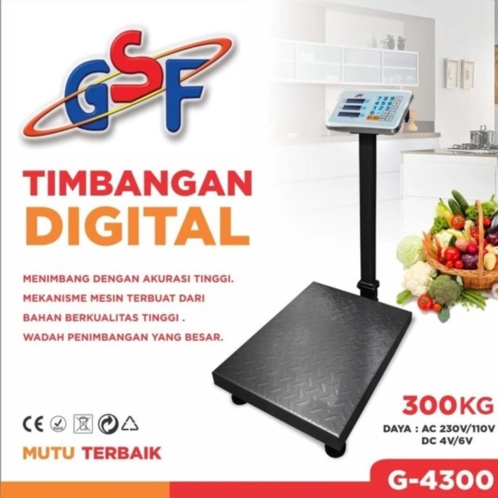 

newgan!! TIMBANGAN DUDUK GSF 4300 / TIMBANGAN DIGITAL GSF4300 KAPASITAS 300KG