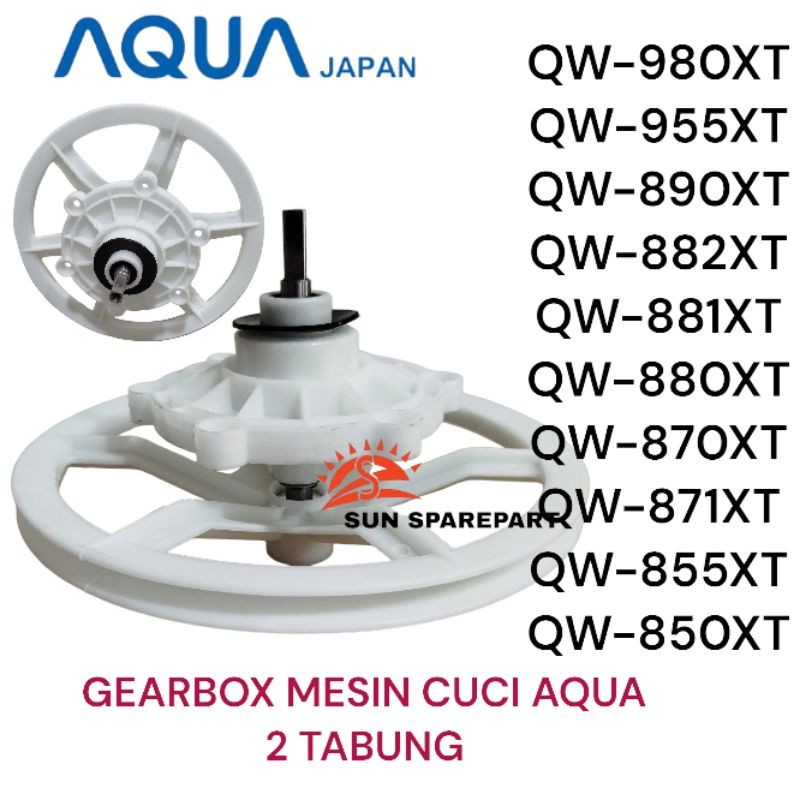 gearbox/girbox mesin cuci AQUA 2 Tabung qw-980xt/qw-955xt/qw-890xt/qw-882xt/qw-881xt/qw-880xt/