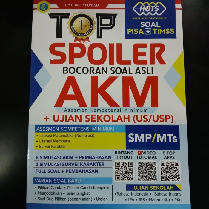 Buku Latihan Soal Ujian Sekolah Kelas 9 SMP MTs IPA CERDAS AKM US USBN