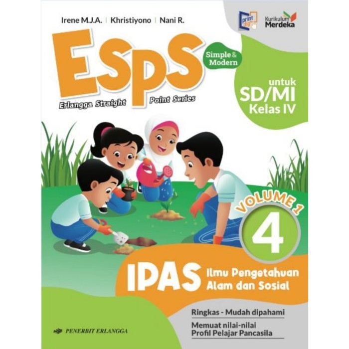 

Buku ESPS IPAS Kelas 4 SD Volume 1 Kurikulum Merdeka