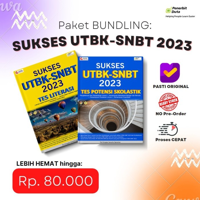 

SUKSES UTBK-SNBT 2023: SKOLASTIK dan LITERASI (PAKET BUNDLING)