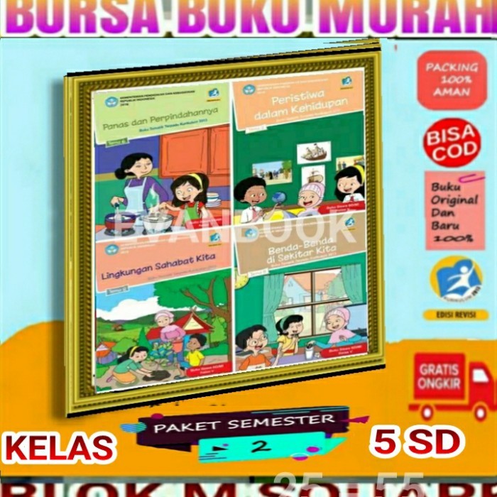 

Jual Buku Paket tematik SD Kelas 5 Semester 2 K 13 Rev.2018 Tema 6789
