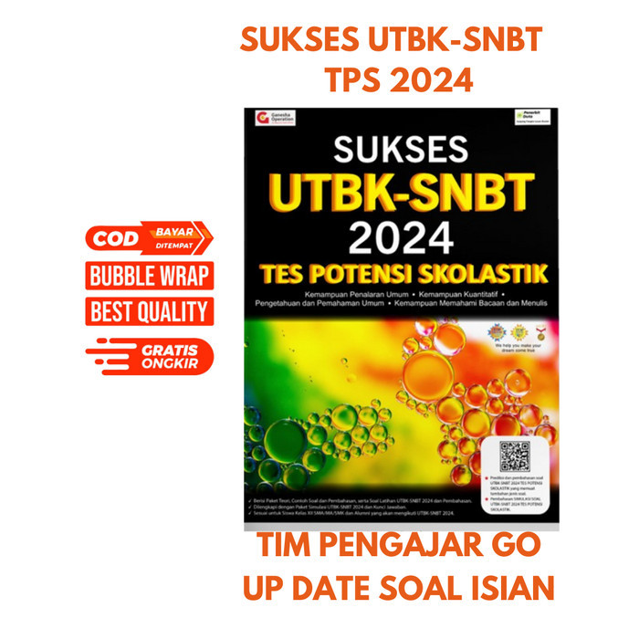 

BUKU SUKSES UTBK - SNBT 2024 : TES POTENSI SKOLASTIK - GO (oRIGINAL)
