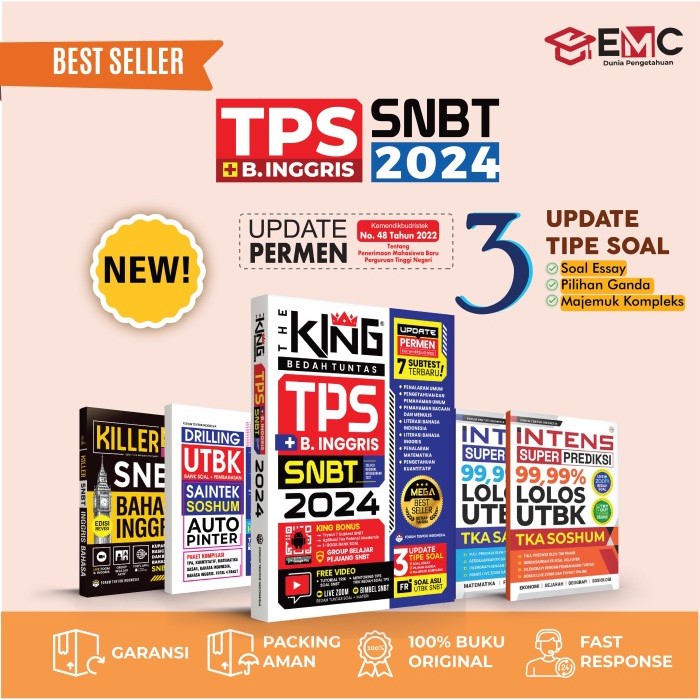 

THE KING BEDAH SOAL & MATERI TPS 2024 GRATIS BUKU SAINTEK ATAU SOSHUM