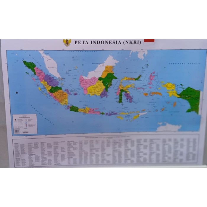 

Peta Indonesia (NKRI) 102 x 72cm lembaran