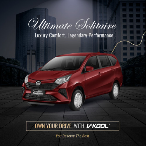 Kaca Film V-KOOL Ultimate Solitaire Daihatsu Sigra Samping VK10