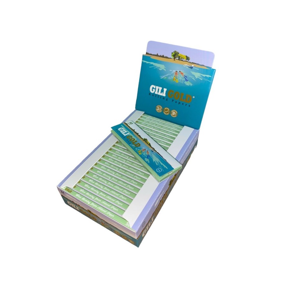 

1 Box Gili Gold Green Rolling Paper 1/4 Diskon