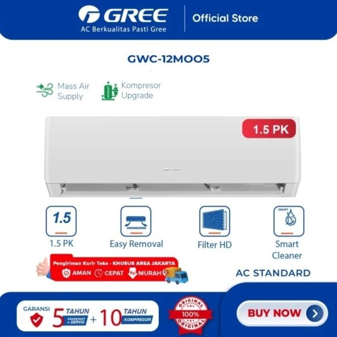 Ready...Ready...Ready...] AC GREE 1,5 PK Standar / AC GREE Standar 1,5 PK (indoor & outdoor) (GWC-12