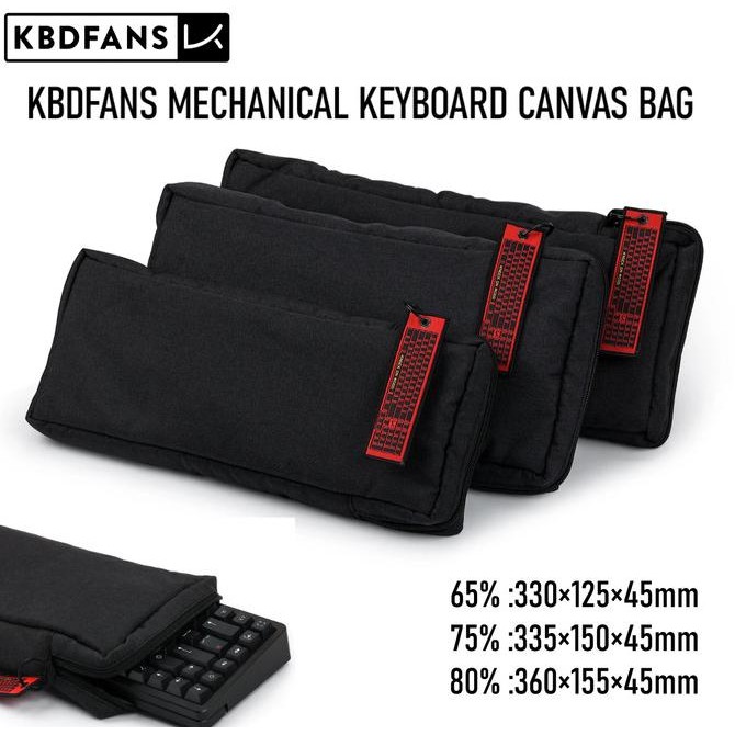 TERMURAH - KBDFANS MECHANICAL KEYBOARD CANVAS BAG - CARRYING CASE KEYBOARD