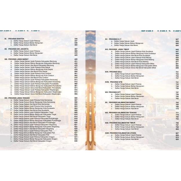 Buku Jurnal Harga Satuan Bahan Bangunan 43 - 2024 + Buku Ahsp Wilayah Jawa Bali Tahun 2024