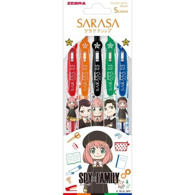 

TERMURAH - Zebra Sarasa Series Spy Family Set 0.5 mm Gel Ballpint Pen