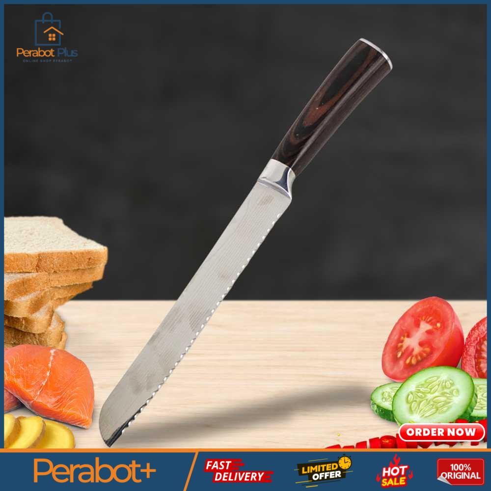Pisau Dapur Stainless Steel Chef Damascus Pattern