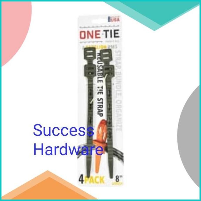 

ONETIE STRAP ONE TIE REUSABLE 8INC SET TALI PENGIKAT KABEL REUSABLE 2