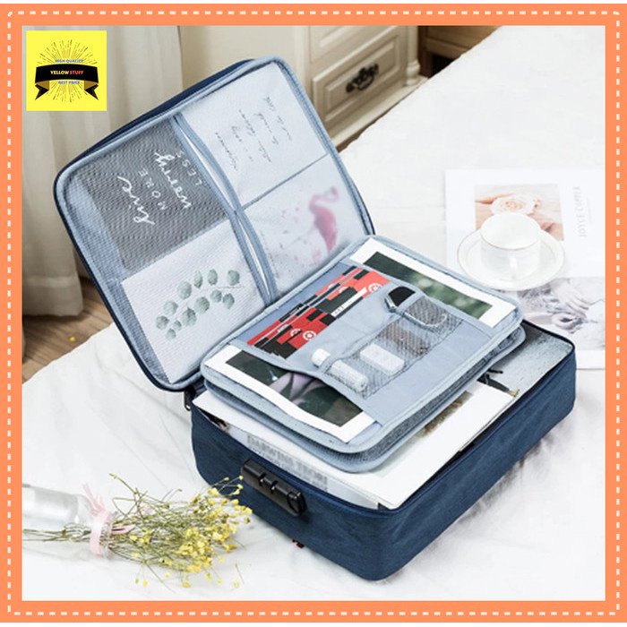 

Tas Tempat File Dokumen Map Surat Travel Bag Organizer Tas Penyimpanan