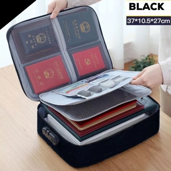 

Tas Dokumen Koper Tempat Kertas Penting 2 3 Layer Tebal Anti Air Kuat