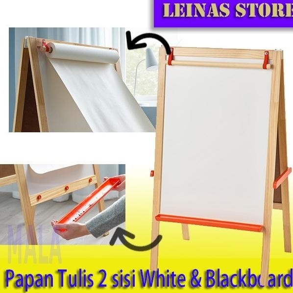 

Papan Tulis Berdiri Anak 2 in 1 Blackboard dan Whiteboard