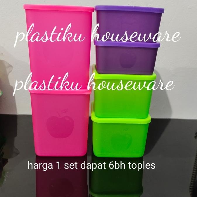 Toples Plastik / Toples Set isi 6 / Toples Lebaran /Toples Mix