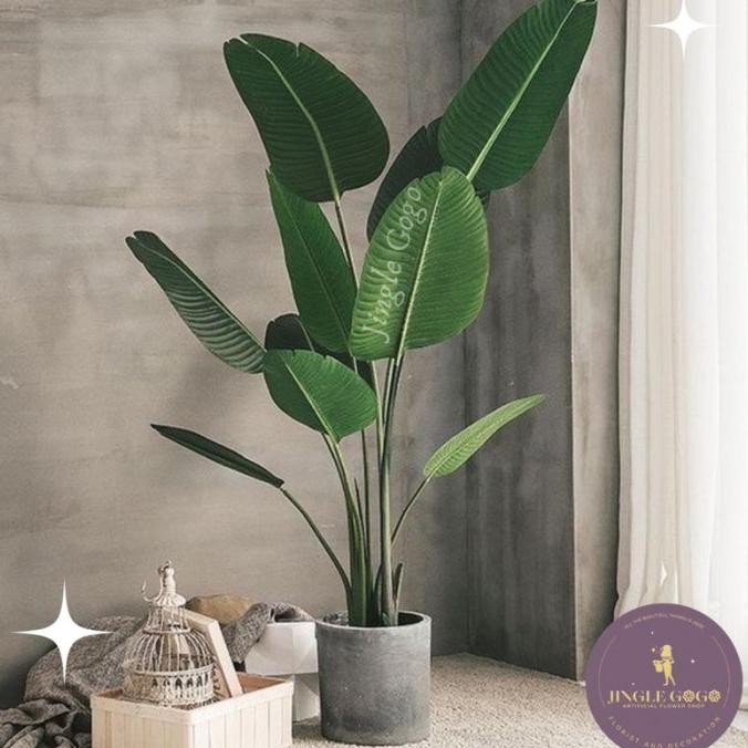 Pohon Pisang Artificial Tanaman Hias Palsu Pohon Plastik Tinggi