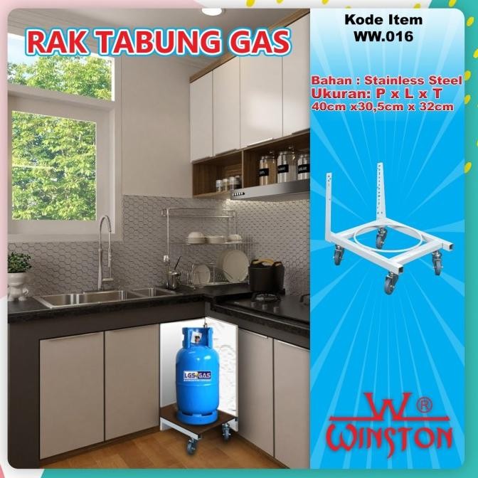 TERLARIS - RAK RAIL GAS / Rak Gas Tatakan Serbaguna Roda Gas Rak Galon TARIK