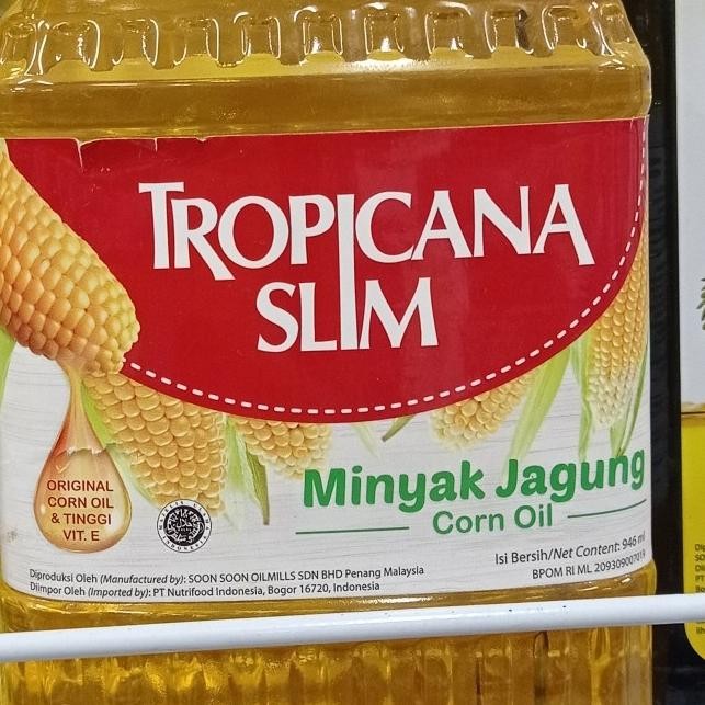 

```````] tropicana slim minyak jagung 946ml (botol)