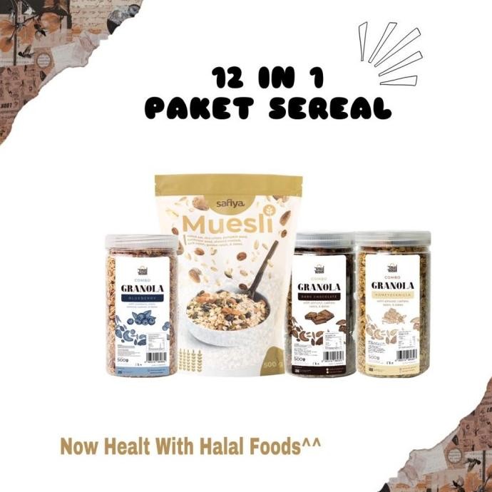 

[Sereal Paket ] Safiya + Granola With Almond