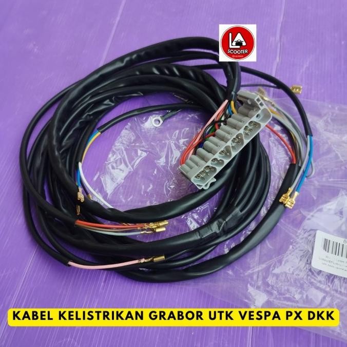 Kabel Kelistrikan Grabor Utk Vespa Px Dkk Original