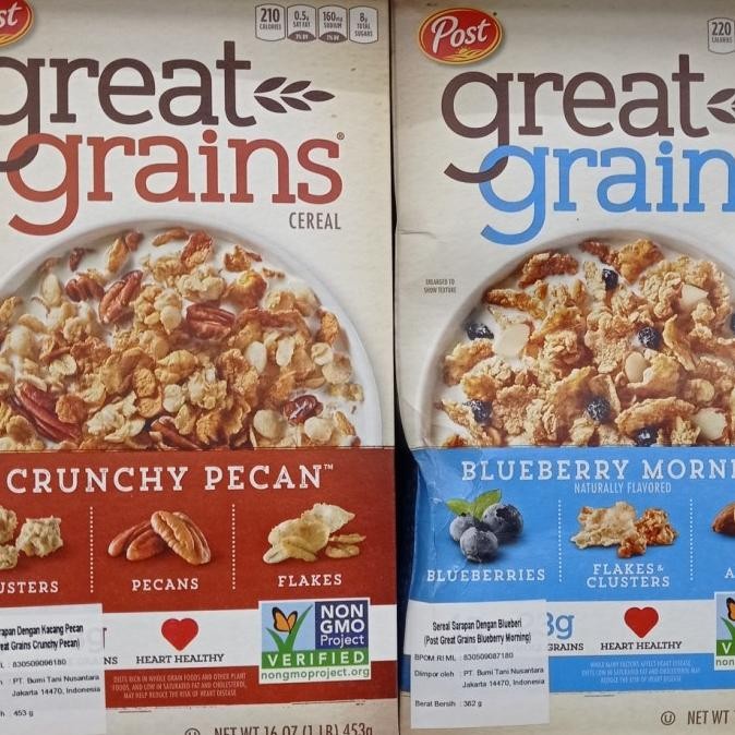 

=====] post great grains blueberry morning/crunchy pecan 453gr