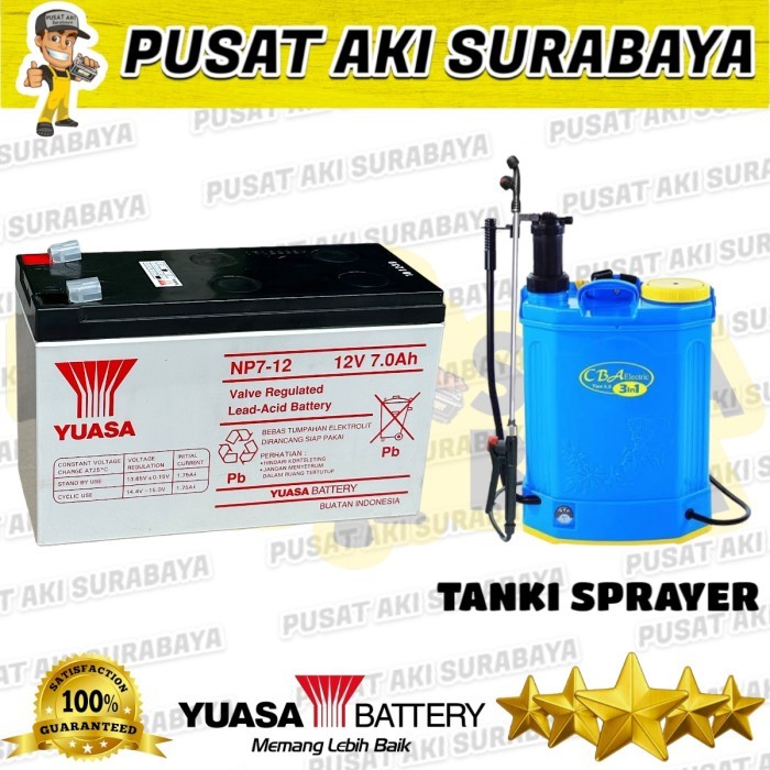 AKI SPRAYER YUASA 12V 7AH BATTERY MOTOR MOBILAN SPORT REMOT CONTROL