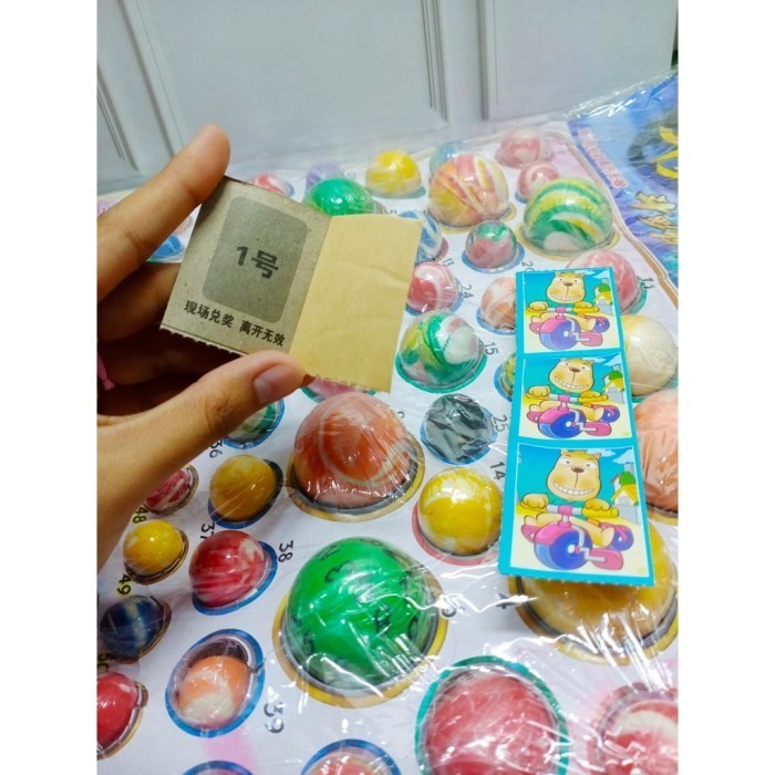 lotre Mainan anak bola bekel planet isi 110 perlembaran bisa lotree