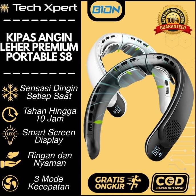 TERLARIS - KIPAS ANGIN GANTUNG LEHER PORTABLE USB S8 I KIPAS ANGIN LEHER PENDINGIN 3 SPEED